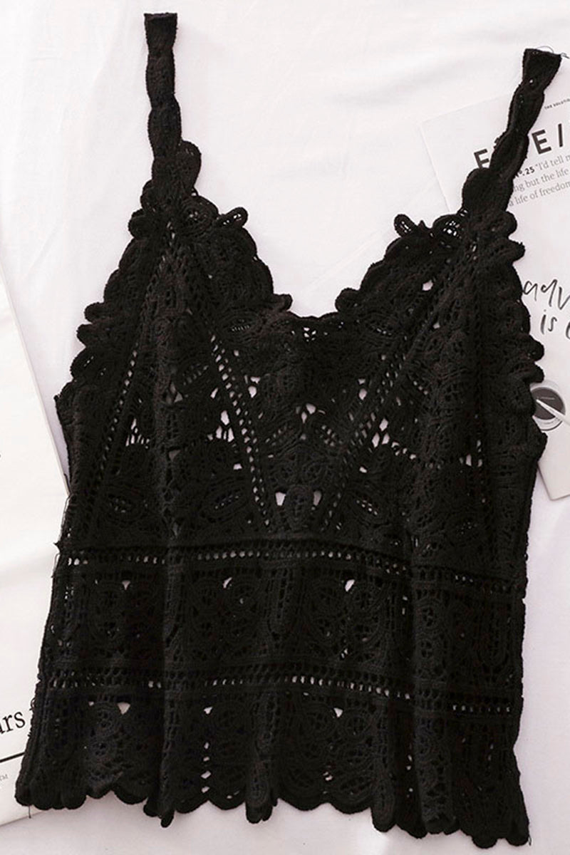 Floral Crochet Tank Top