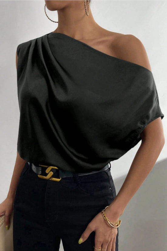Off-Shoulder Draped Top