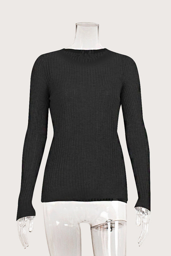 Ribbed Long Sleeve Tee