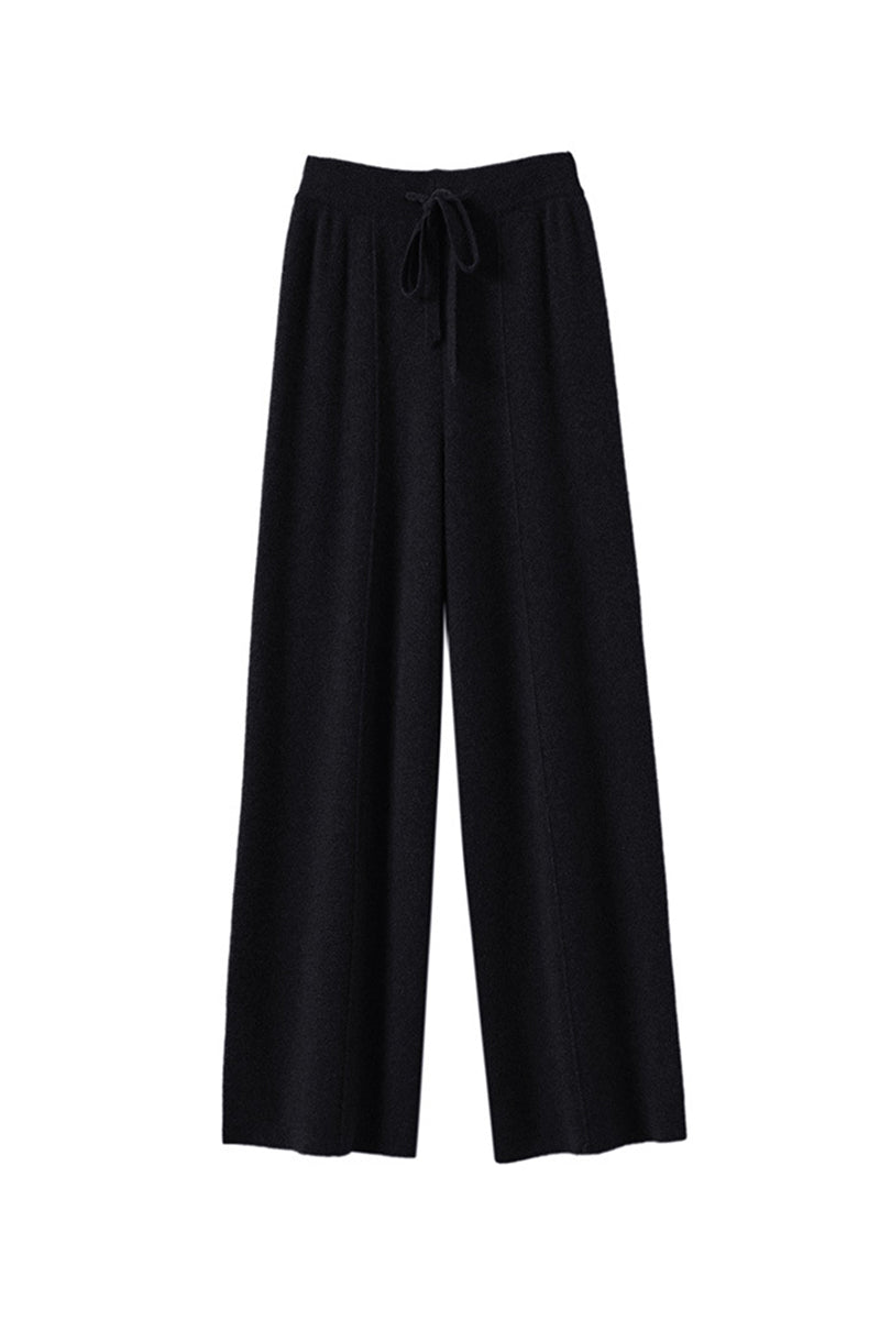 Relaxed Fit Wide-Leg Casual Pants