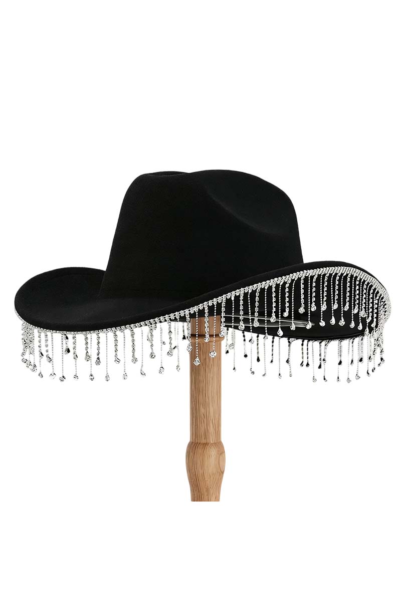 Sparkling Fringe Western Hat
