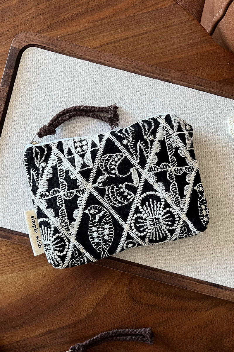 Mini Canvas Zip Pouch