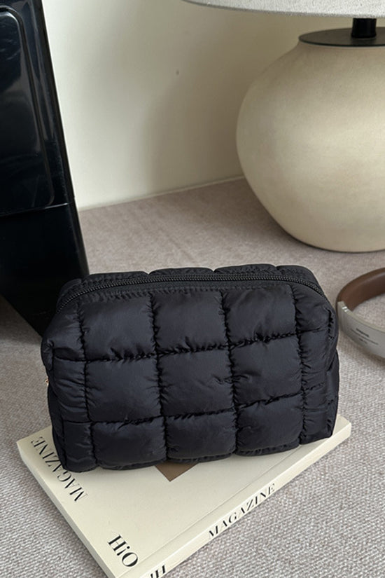 Quilted Compact Toiletry Bag