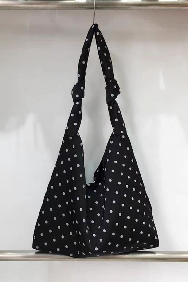 Polka Dot Knot Shoulder Bag