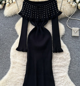 Off-Shoulder Ruffle Maxi Dress