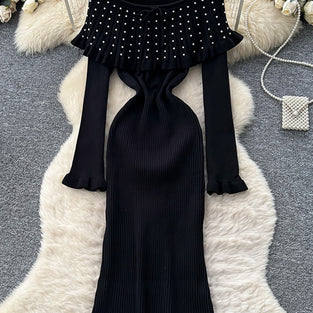 Off-Shoulder Ruffle Maxi Dress