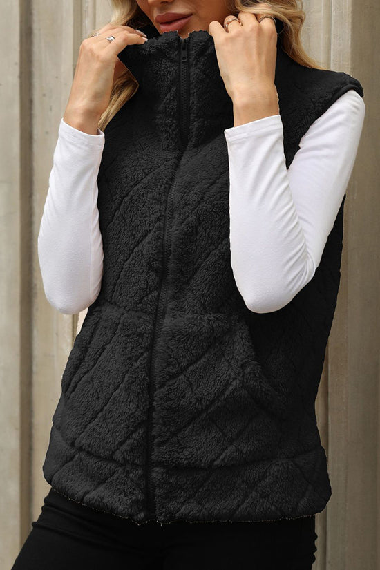 Cozy Quilted Zip-Up Vest