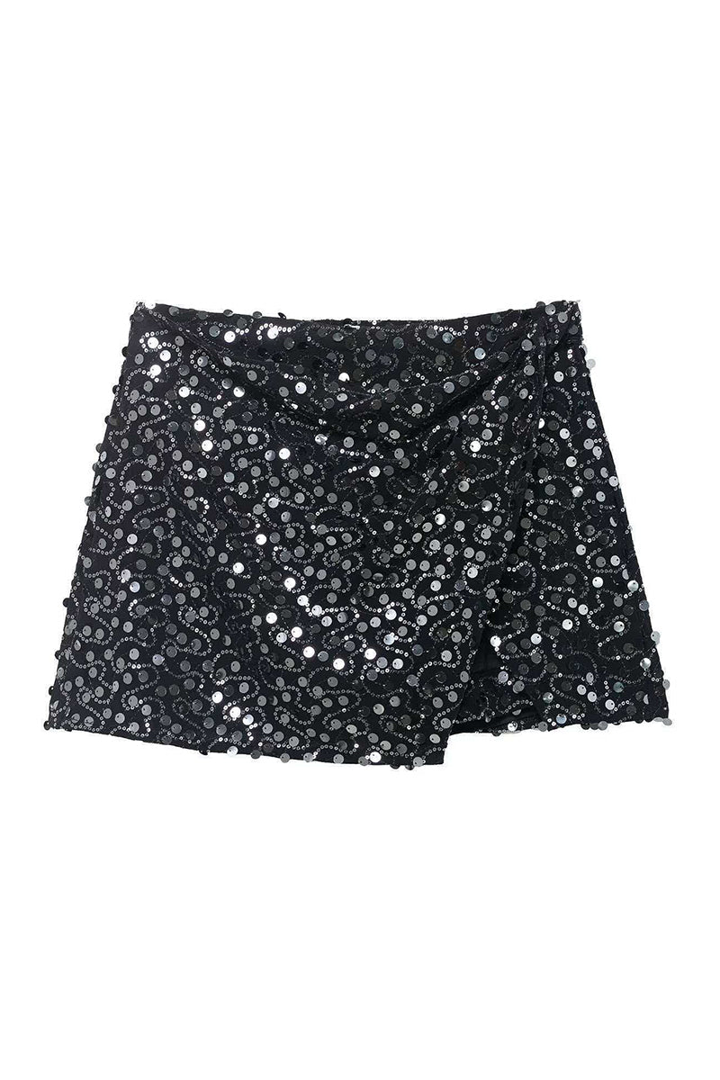 Sequin Mini Skirt