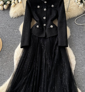 Elegant Embellished Casual Dress