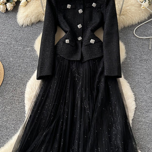 Elegant Embellished Casual Dress