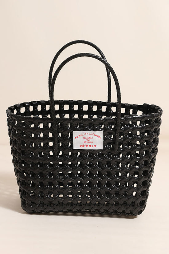 Woven Tote Bag with Handles