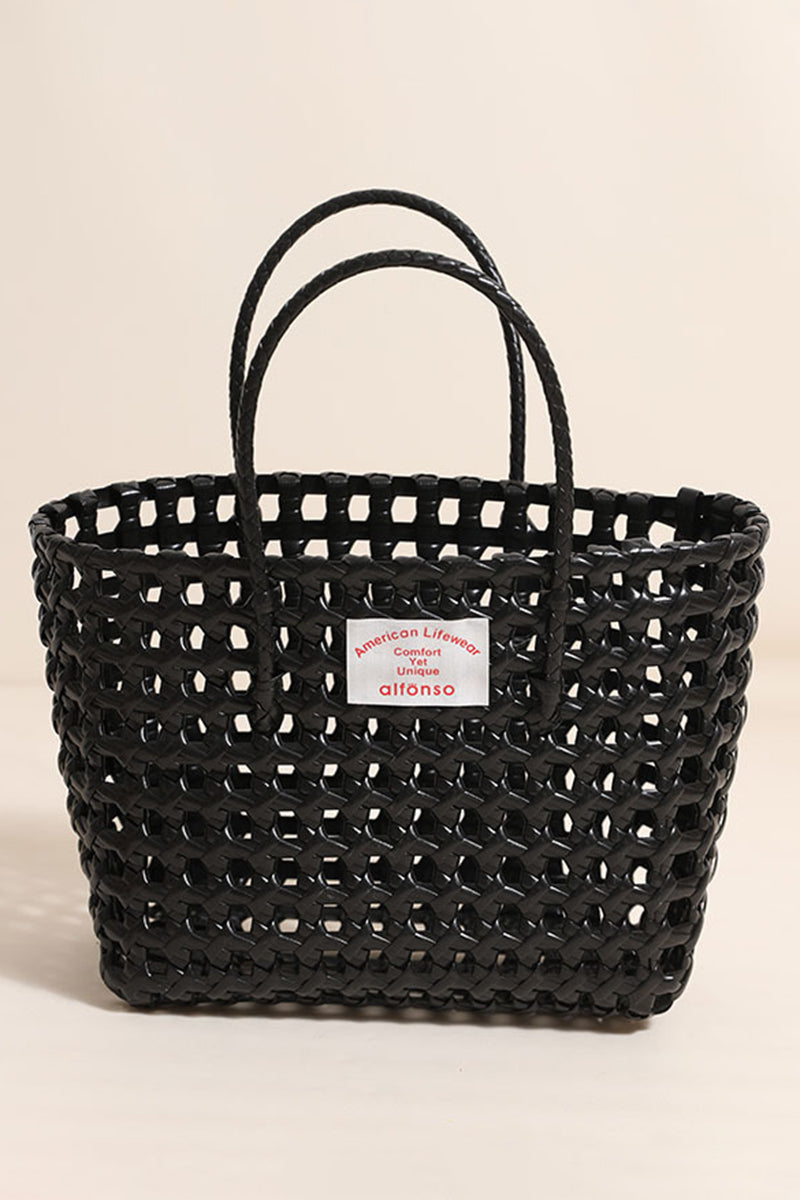 Woven Tote Bag with Handles