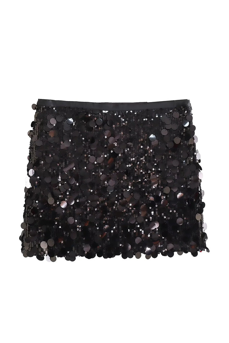 Sequin Glam Mini Skirt