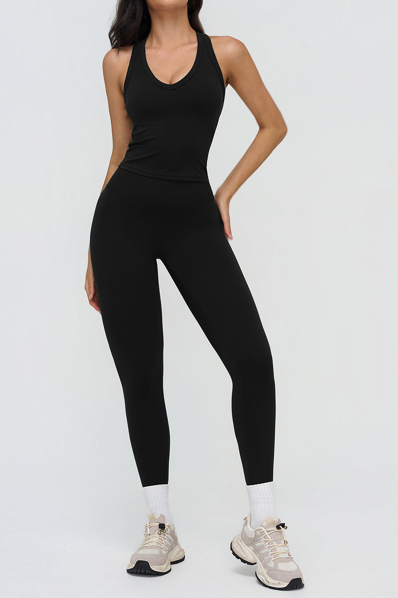 Sleek Sleeveless Activewear Set