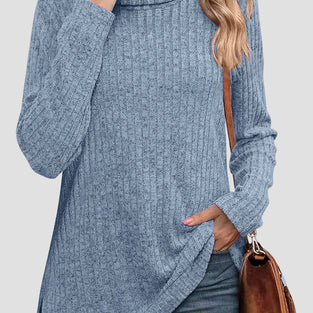 Cozy Turtleneck Long Sleeve Top