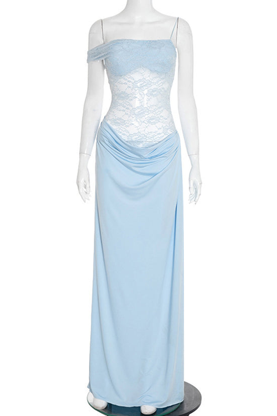 Off-Shoulder Lace Bodycon Casual Dress