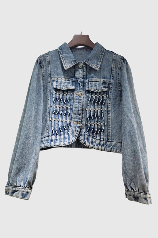 Stylish Cropped Denim Jacket