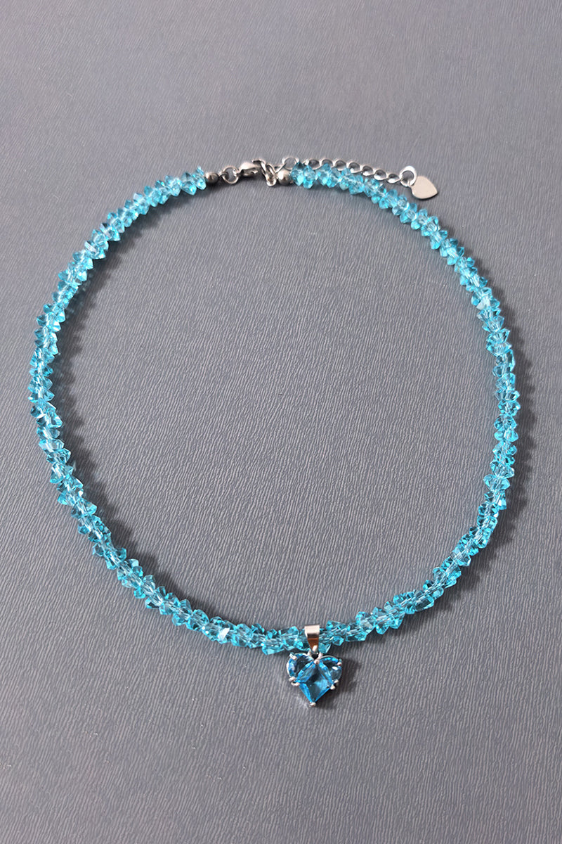 Sparkling Heart Pendant Necklace