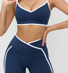 Sleek Activewear Set with Sporty Stripes