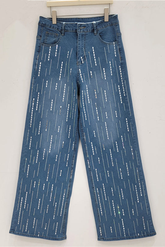Sleek Straight-Leg Denim Jeans