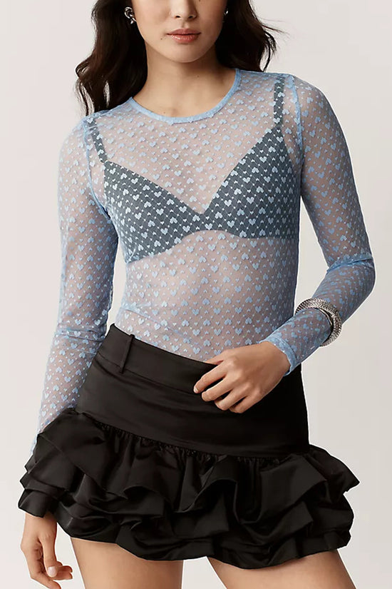 Sheer Long Sleeve T-Shirt