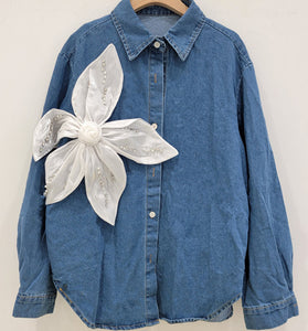Floral Embellished Denim Jacket