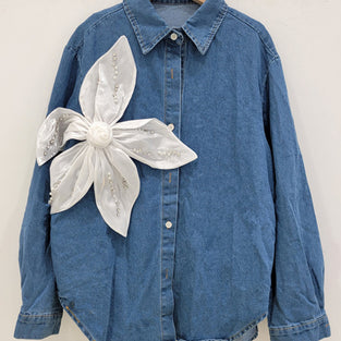 Floral Embellished Denim Jacket