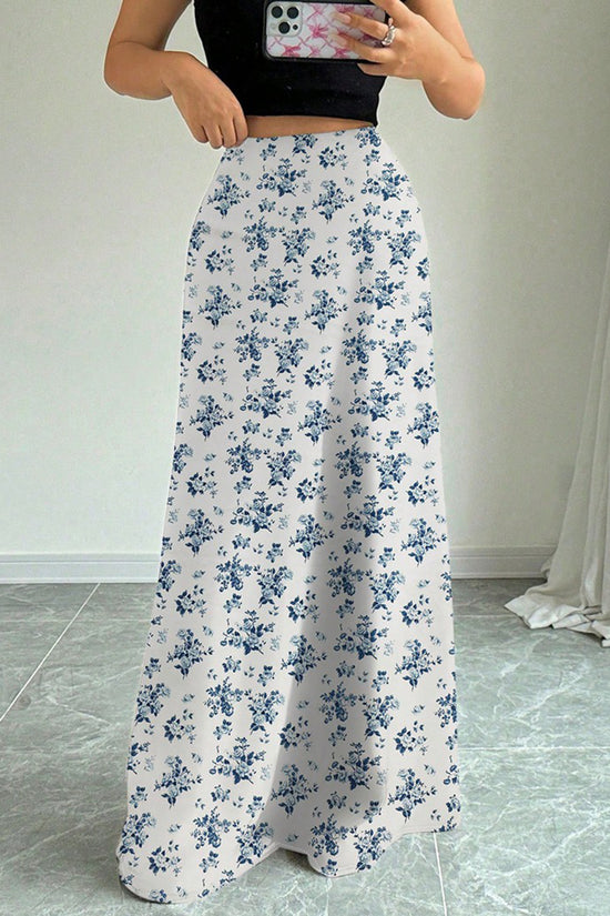 Floral Print Skirt