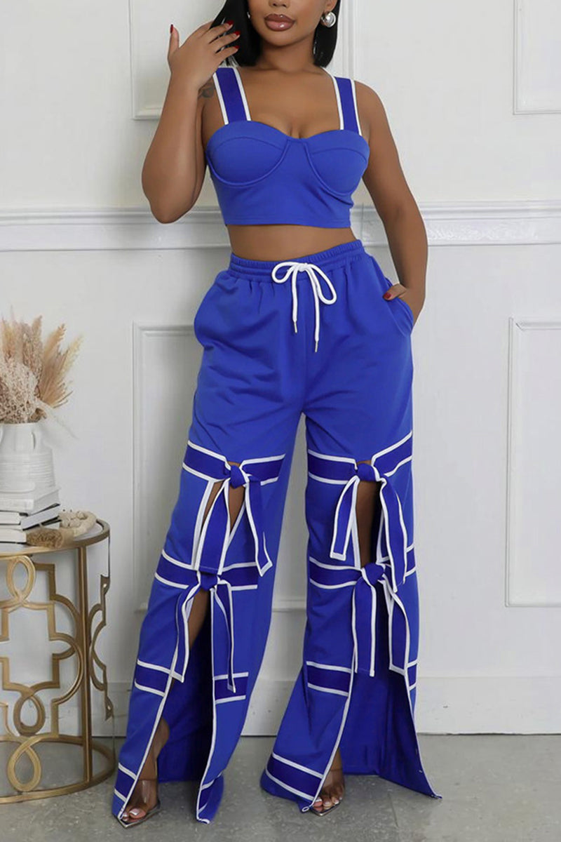 Strappy Cutout Pants Set