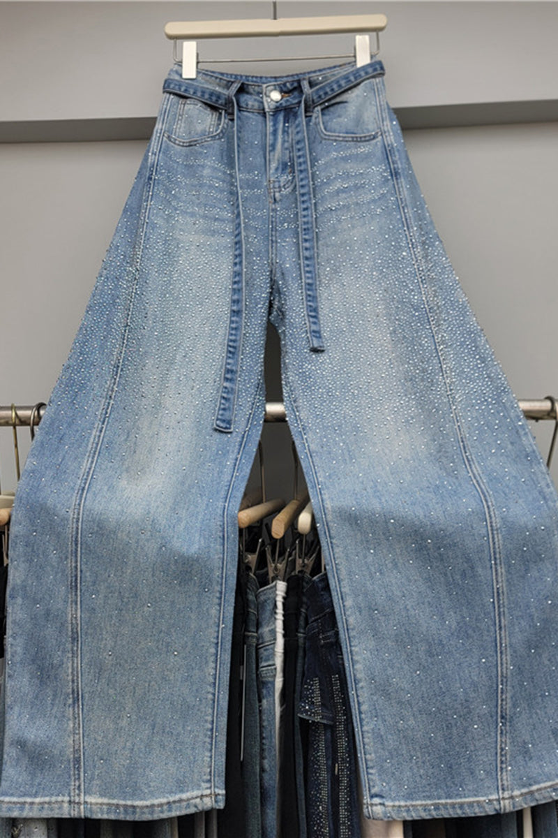 Sparkle Wide Leg Jeans