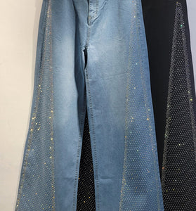 Sparkling Wide Leg Jeans