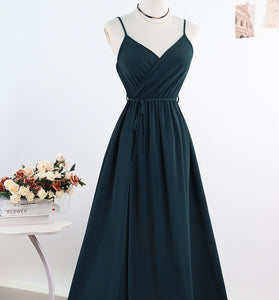 Elegant Sleeveless Wrap Maxi Dress