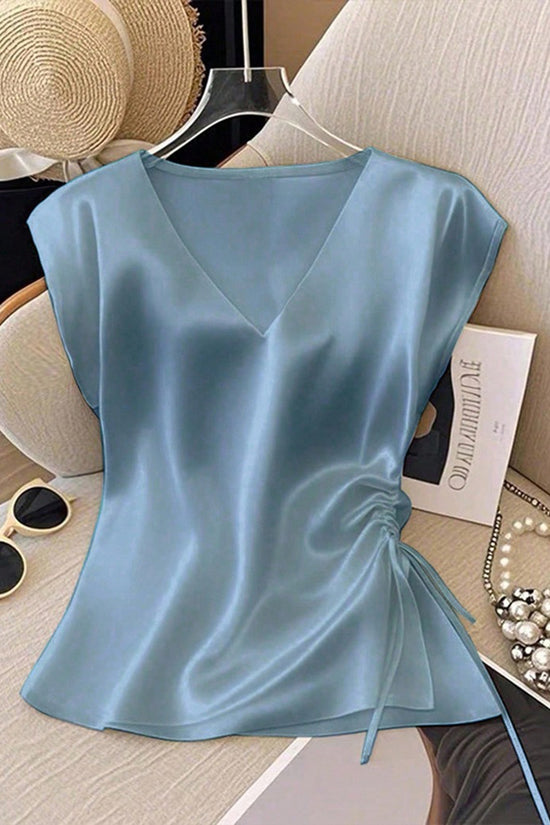 Elegant V-Neck Sleeveless Tank Top