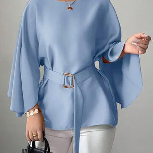 Flowing Belted Blouse