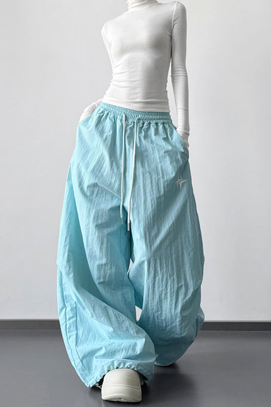 Wide-Leg High Waist Casual Pants