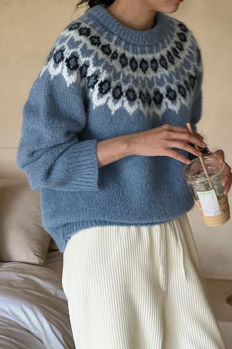 Nordic Pattern Cozy Sweater