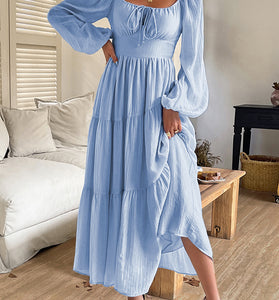 Elegant Long Sleeve Casual Dress