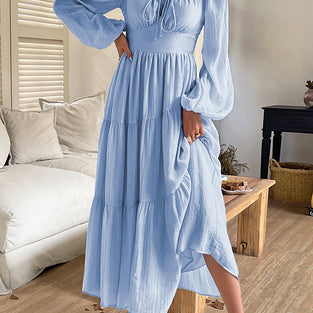 Elegant Long Sleeve Casual Dress