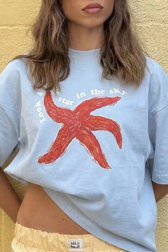 Starfish Graphic Casual T-Shirt