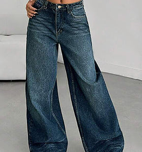Classic Wide Leg High-Waist Jeans