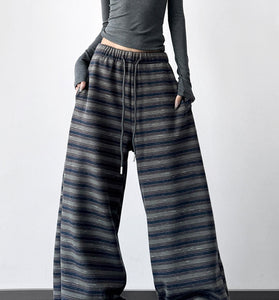 Striped Oversized Casual Pants