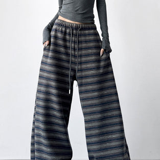 Striped Oversized Casual Pants