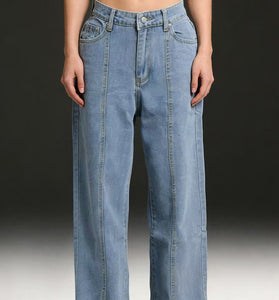 Classic Straight-Leg Denim Jeans