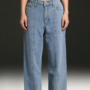 Classic Straight-Leg Denim Jeans
