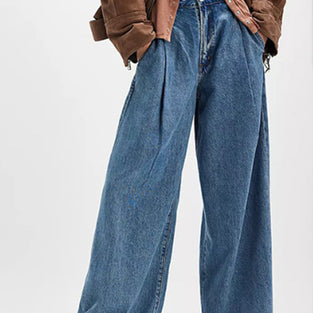 High-Waisted Wide Leg Jeans