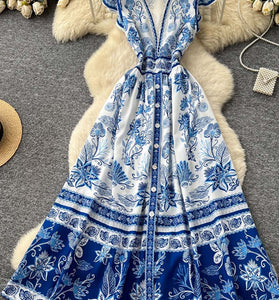 Floral Bohemian Maxi Dress