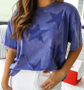Star Print Casual T-Shirt