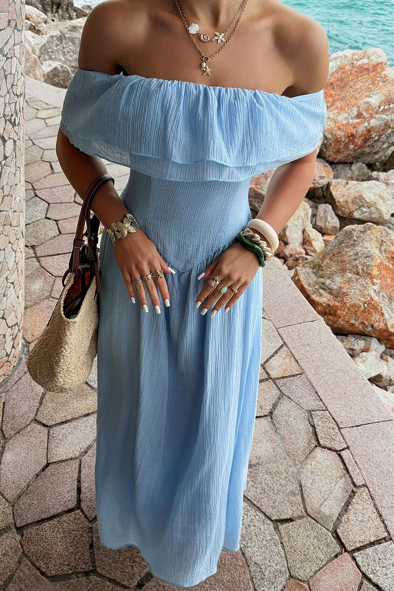 Off-Shoulder Casual Dress