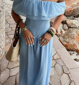 Off-Shoulder Casual Dress