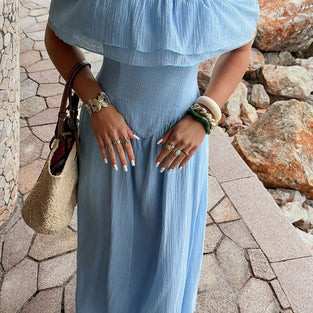 Off-Shoulder Casual Dress